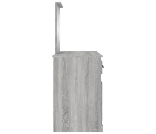 Kosmetinis Staliukas Su Veidrodžiu, Pilkas, 130X50X132,5Cm