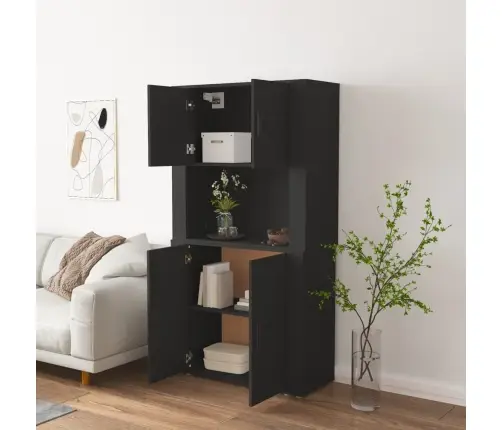 Komoda, Juodos Spalvos, Apdirbta Mediena