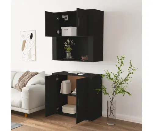 Komoda, Juodos Spalvos, Apdirbta Mediena