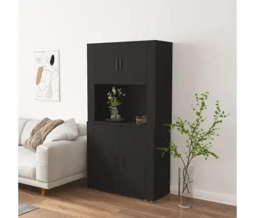 Komoda, Juodos Spalvos, Apdirbta Mediena