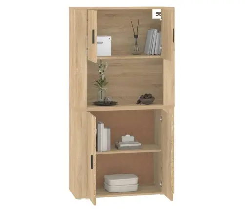 Augstais Skapītis, Ozolkoka Krāsa, Inženierijas Koks Vidaxl