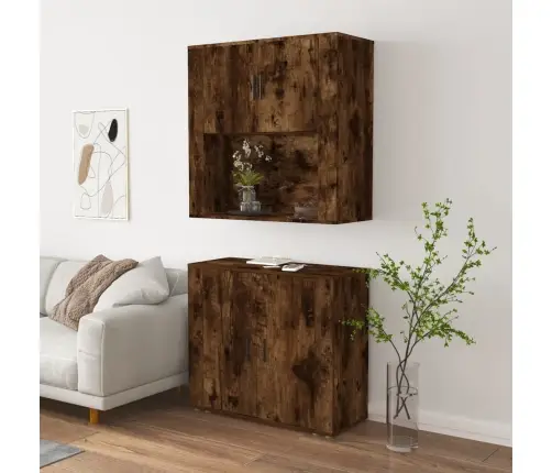 Komoda, Dūminio Ąžuolo Spalvos, Apdirbta Mediena