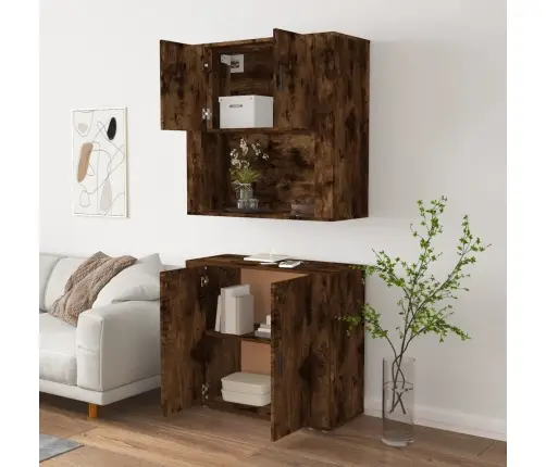 Komoda, Dūminio Ąžuolo Spalvos, Apdirbta Mediena