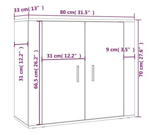Augstais Skapītis, Betona Pelēks, Inženierijas Koks Vidaxl