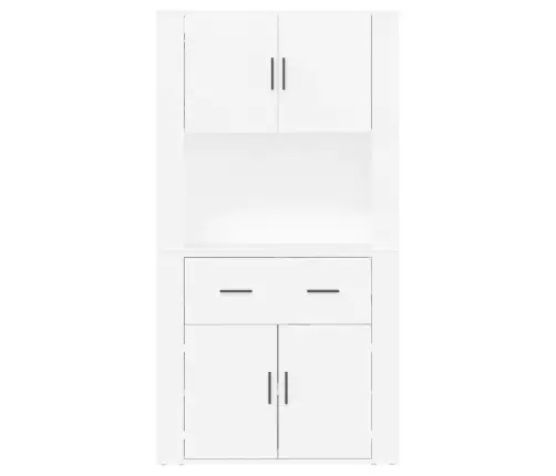 Augstais Skapītis, Balts, Inženierijas Koks Vidaxl