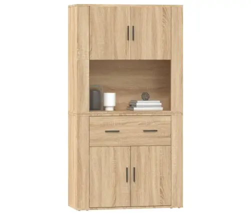 Augstais Skapītis, Ozolkoka Krāsa, Inženierijas Koks Vidaxl