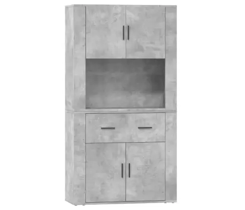 Komoda, Betono Pilkos Spalvos, Apdirbta Mediena