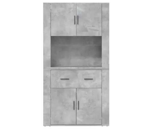 Komoda, Betono Pilkos Spalvos, Apdirbta Mediena