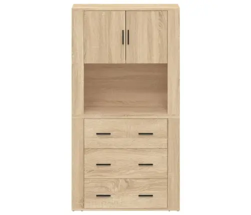 Augstais Skapītis, Ozolkoka Krāsa, Inženierijas Koks Vidaxl