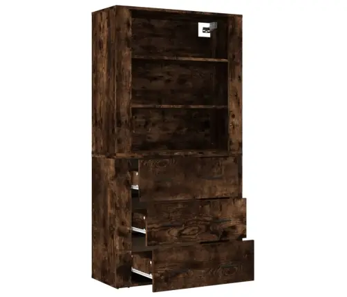 Komoda, Dūminio Ąžuolo Spalvos, Apdirbta Mediena