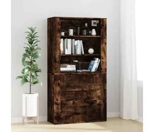 Komoda, Dūminio Ąžuolo Spalvos, Apdirbta Mediena