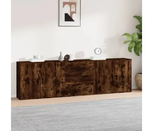 Kumodes, 3 Gab., Ozolkoka Krāsa, Inženierijas Koks Vidaxl