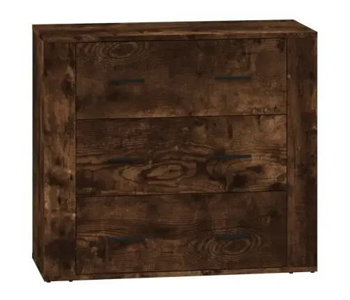 Puhvetkapid 2 Tk, Suitsutatud Tamm, Tehispuit Puhvetkapid 2 Tk, Suitsutatud Tamm, Tehispuit