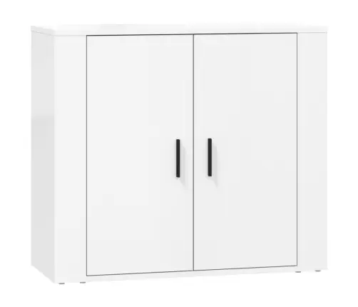 Puhvetkapid 3 Tk, Valge, Tehispuit Puhvetkapid 3 Tk, Valge, Tehispuit