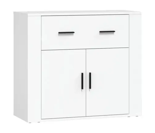 Šoninės Spintelės, 3Vnt., Baltos Spalvos, Apdirbta Mediena