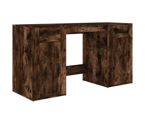 Rakstāmgalds Ar Skapīti, Ozolkoka Krāsa, Inženierijas Koks Vidaxl