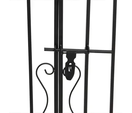 Aiavärav, Must, 121 X 8 X 120 cm Sepistatud Raud