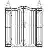 Aiavärav, Must, 121 X 8 X 150 cm Sepistatud Raud
