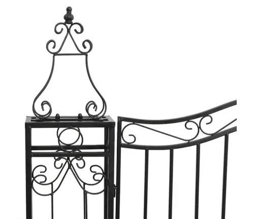 Aiavärav, Must, 121 X 8 X 150 cm Sepistatud Raud