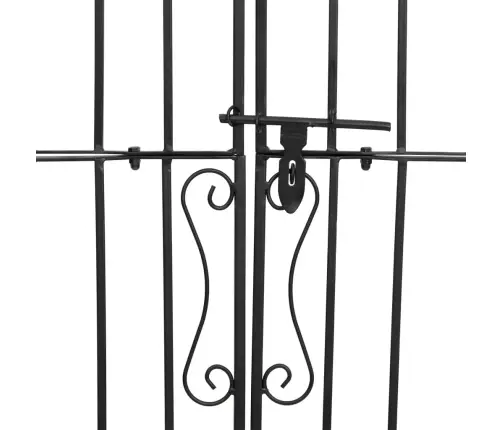 Aiavärav, Must, 121 X 8 X 150 cm Sepistatud Raud