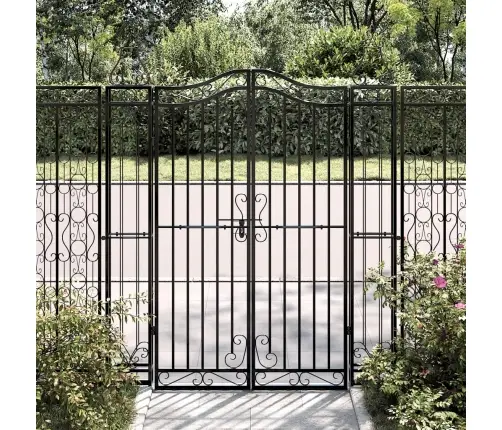 Aiavärav, Must, 121 X 8 X 150 cm Sepistatud Raud