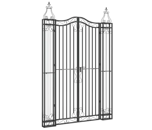 Aiavärav, Must, 121 X 8 X 180 cm Sepistatud Raud