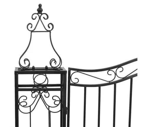 Aiavärav, Must, 121 X 8 X 180 cm Sepistatud Raud