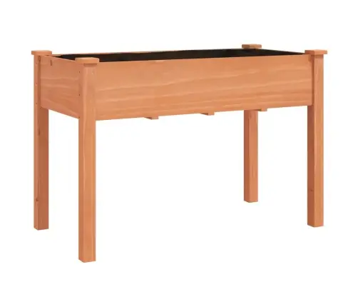 Puķu Kaste Ar Ieliktni, Brūna, 118X59X76 Cm, Egles Masīvkoks Vidaxl