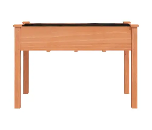 Puķu Kaste Ar Ieliktni, Brūna, 118X59X76 Cm, Egles Masīvkoks Vidaxl