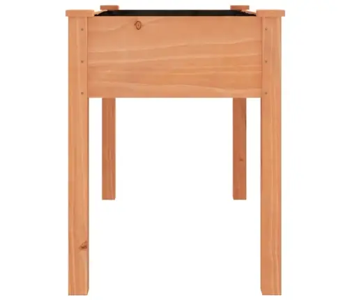 Puķu Kaste Ar Ieliktni, Brūna, 118X59X76 Cm, Egles Masīvkoks Vidaxl