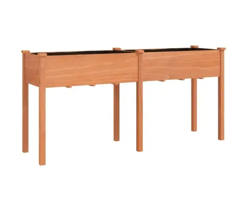 Puķu Kaste Ar Ieliktni, Brūna, 161X45X76 Cm, Egles Masīvkoks Vidaxl