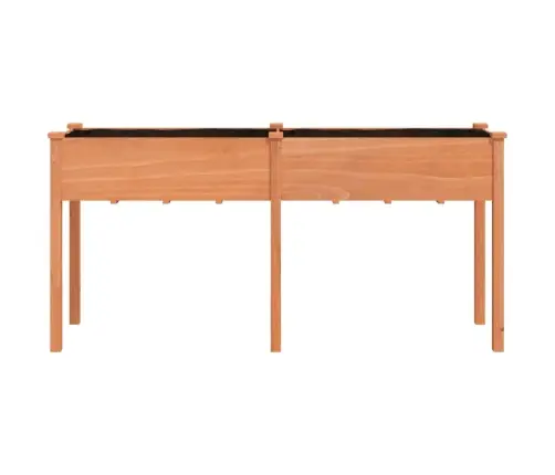 Puķu Kaste Ar Ieliktni, Brūna, 161X45X76 Cm, Egles Masīvkoks Vidaxl