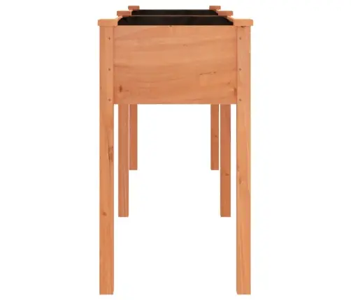 Puķu Kaste Ar Ieliktni, Brūna, 161X45X76 Cm, Egles Masīvkoks Vidaxl