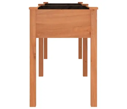 Puķu Kaste Ar Ieliktni, Brūna, 203X53X76 Cm, Egles Masīvkoks Vidaxl