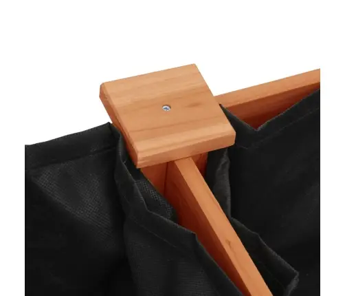 Puķu Kaste Ar Ieliktni, Brūna, 203X53X76 Cm, Egles Masīvkoks Vidaxl