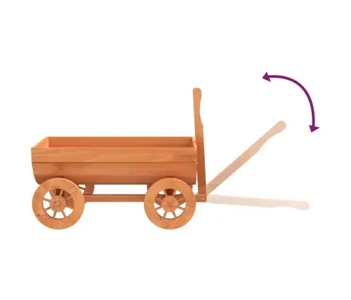 Dekoratīvi Ratiņi, 70X43X54 Cm, Egles Masīvkoks Vidaxl