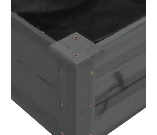 Augstā Puķu Kaste Ar Ieliktni, 120X45X25 Cm, Egles Masīvkoks Vidaxl