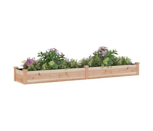 Augstā Puķu Kaste Ar Ieliktni, 240X45X25 Cm, Egles Masīvkoks Vidaxl