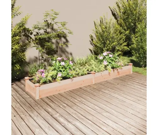 Augstā Puķu Kaste Ar Ieliktni, 240X45X25 Cm, Egles Masīvkoks Vidaxl