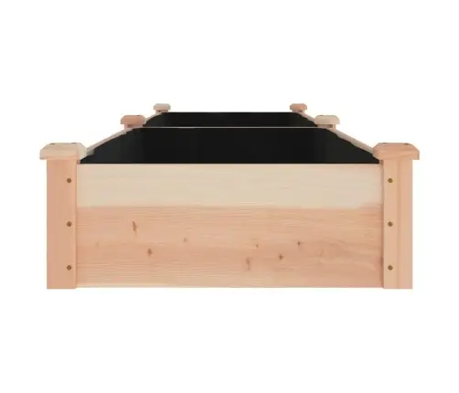 Augstā Puķu Kaste Ar Ieliktni, 240X60X25 Cm, Egles Masīvkoks Vidaxl