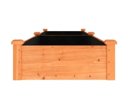 Augstā Puķu Kaste Ar Ieliktni, 240X60X25 Cm, Egles Masīvkoks Vidaxl