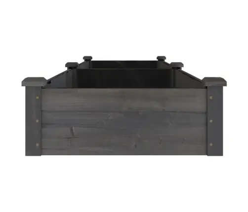 Augstā Puķu Kaste Ar Ieliktni, 240X60X25 Cm, Egles Masīvkoks Vidaxl