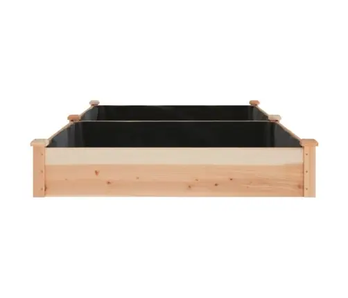 Augstā Puķu Kaste Ar Ieliktni, 240X120X25 Cm, Egles Masīvkoks Vidaxl