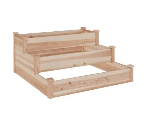 Augstā Puķu Kaste Ar Ieliktni, 120X120X56 Cm, Egles Masīvkoks Vidaxl