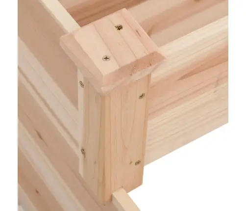 Augstā Puķu Kaste Ar Ieliktni, 120X120X56 Cm, Egles Masīvkoks Vidaxl