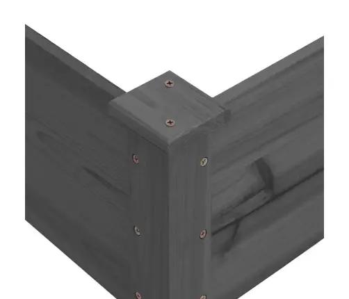 Augstā Puķu Kaste, Pelēka, 120X120X56 Cm, Egles Masīvkoks Vidaxl