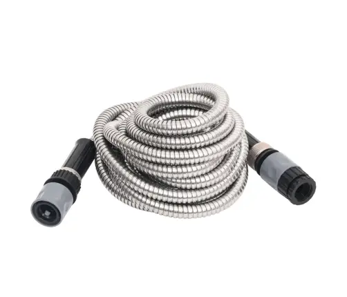 Aiavoolik Pihustusotsakuga, Hõbe, 0,6" 22,5 M, Roostevaba Teras