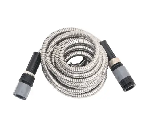 Aiavoolik Pihustusotsakuga, Hõbe, 0,6" 22,5 M, Roostevaba Teras