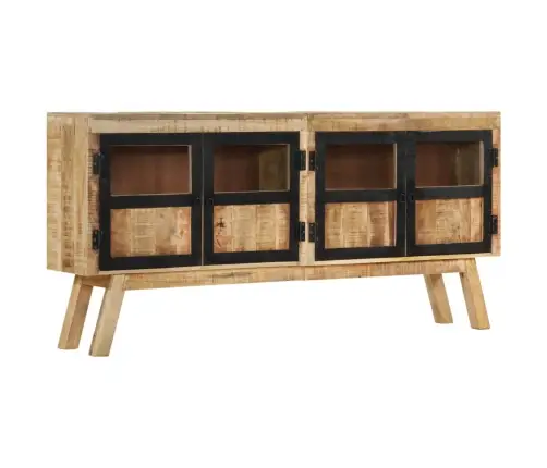 Kumode, 160X30X76 Cm, Mango Masīvkoks, Brūna Ar Melnu  Vidaxl