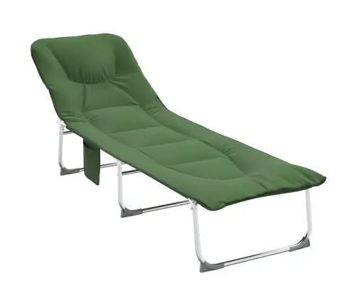 Kokkupandav Päevitustool, Tumeroheline, Kangas